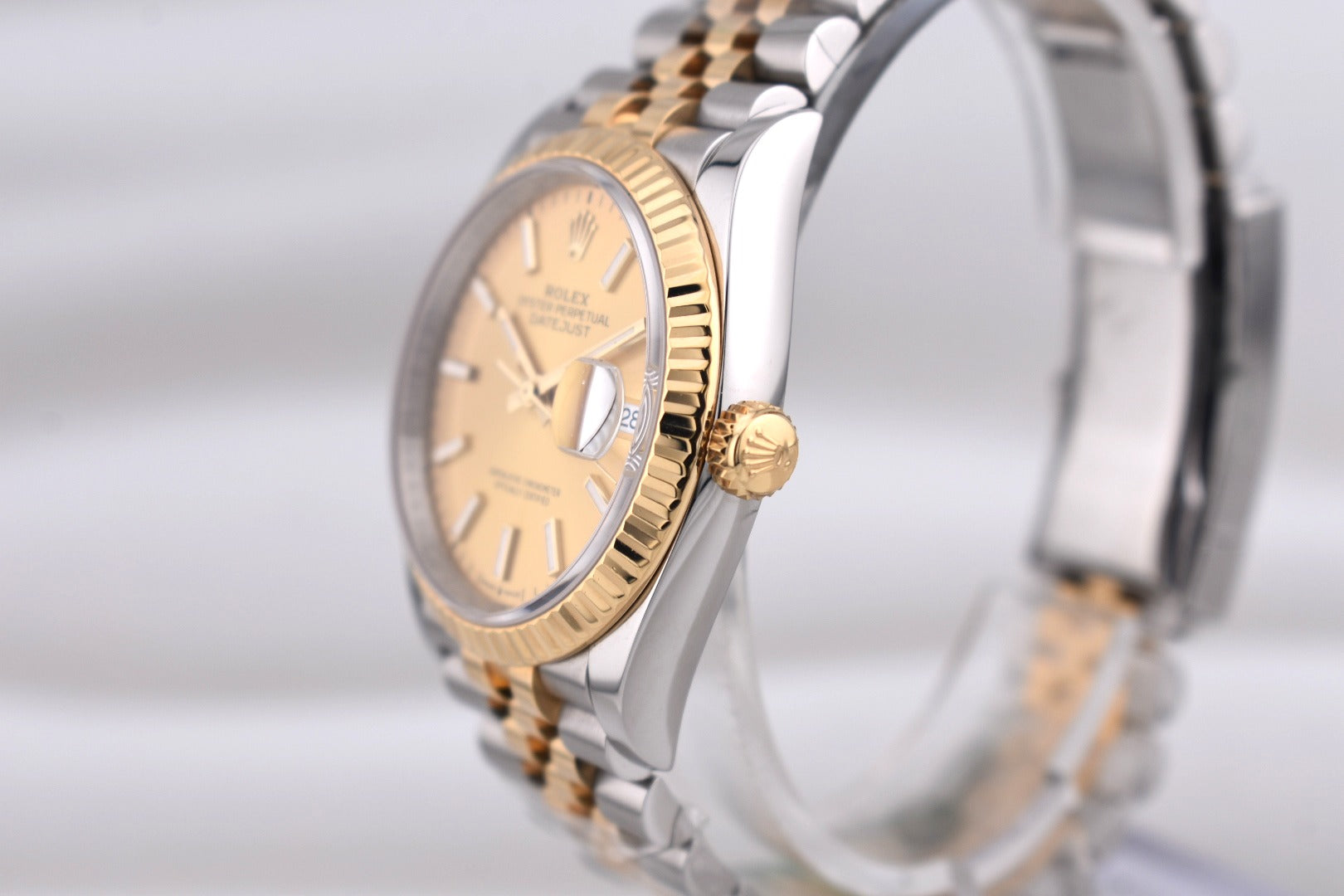 Rolex Datejust 36 Two Tone Champagne Index Dial 126233 2025