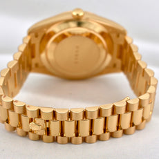 Rolex Day Date 40 Yellow Gold Champagne Baguette Diamond Dial 228348RBR 2024