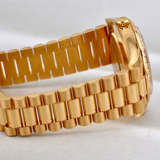 Rolex Day Date 40 Yellow Gold Champagne Baguette Diamond Dial 228348RBR 2024