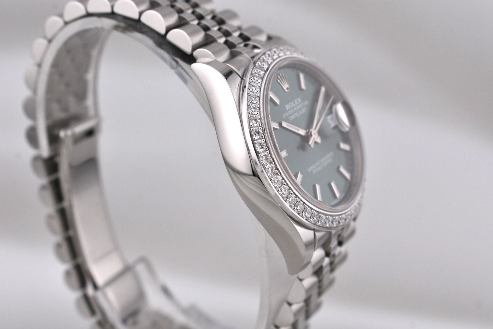 Rolex Datejust 31 Mint Green Dial Factory Diamond Bezel 278384RBR 2026