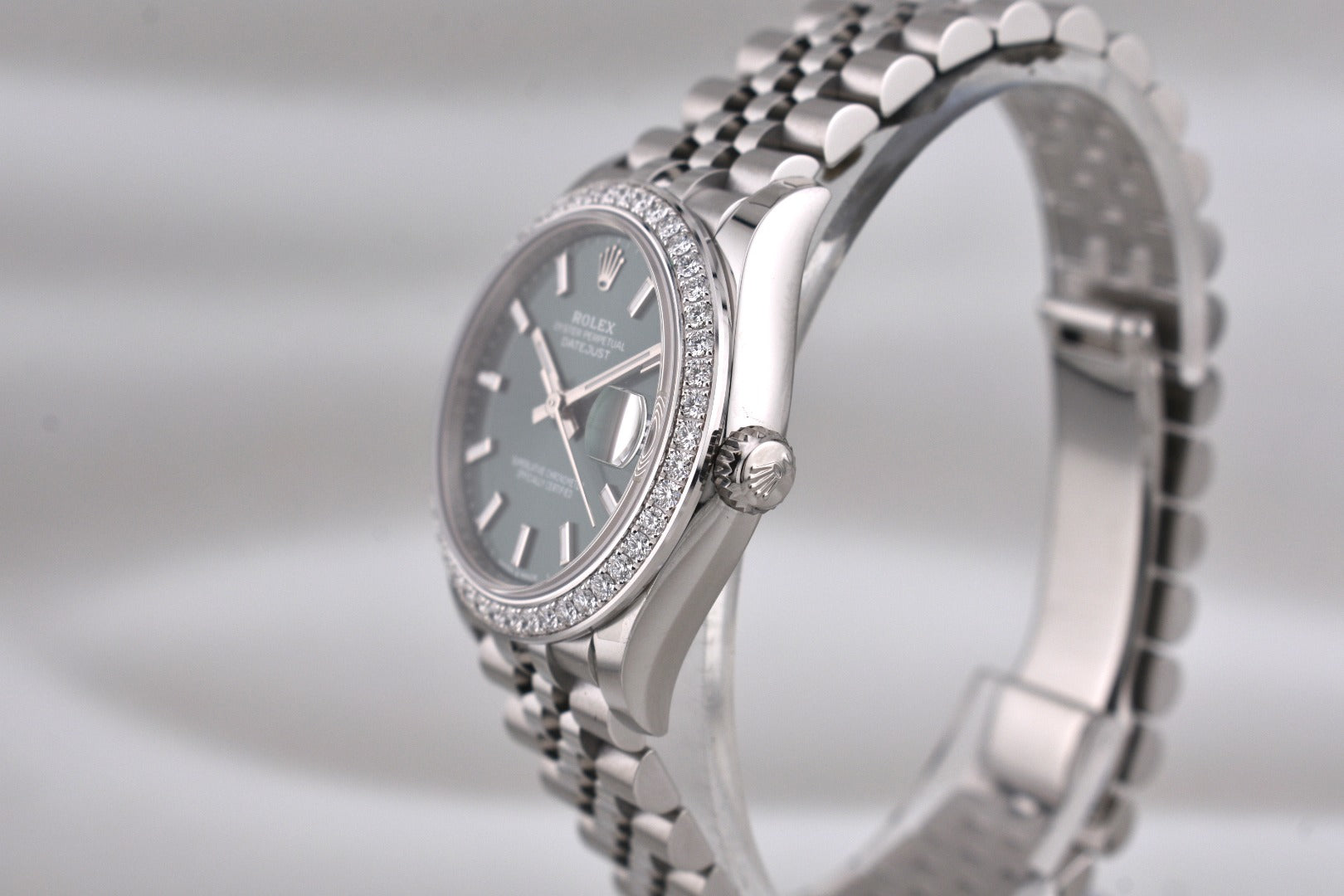 Rolex Datejust 31 Mint Green Dial Factory Diamond Bezel 278384RBR 2026