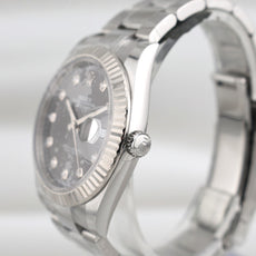 Rolex Datejust 41 Rhodium Diamond Dial Oyster Band 126334 2025