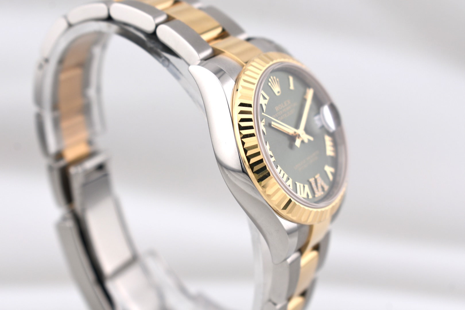 Rolex Datejust 31 Two Tone Green Roman Diamond VI Marker 278273 2025