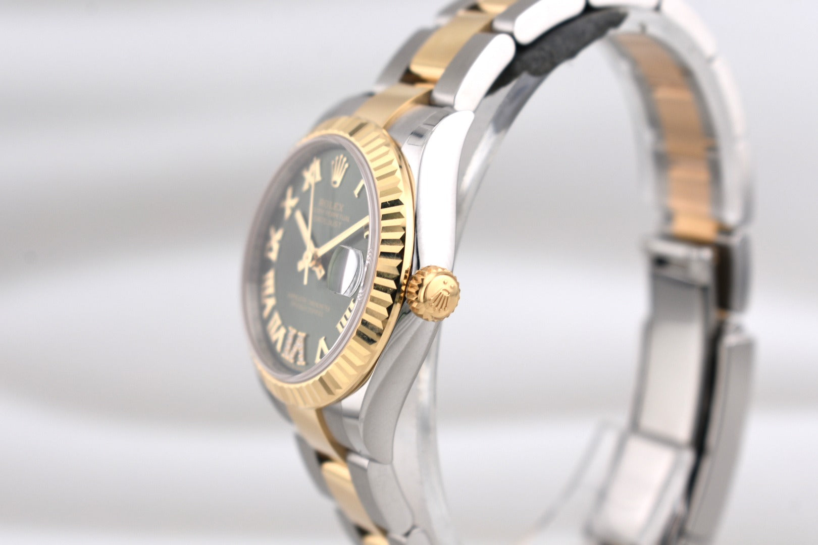 Rolex Datejust 31 Two Tone Green Roman Diamond VI Marker 278273 2025