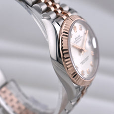 Rolex Datejust 31 Two Tone Rose Gold Silver Diamond Dial 278271 2026