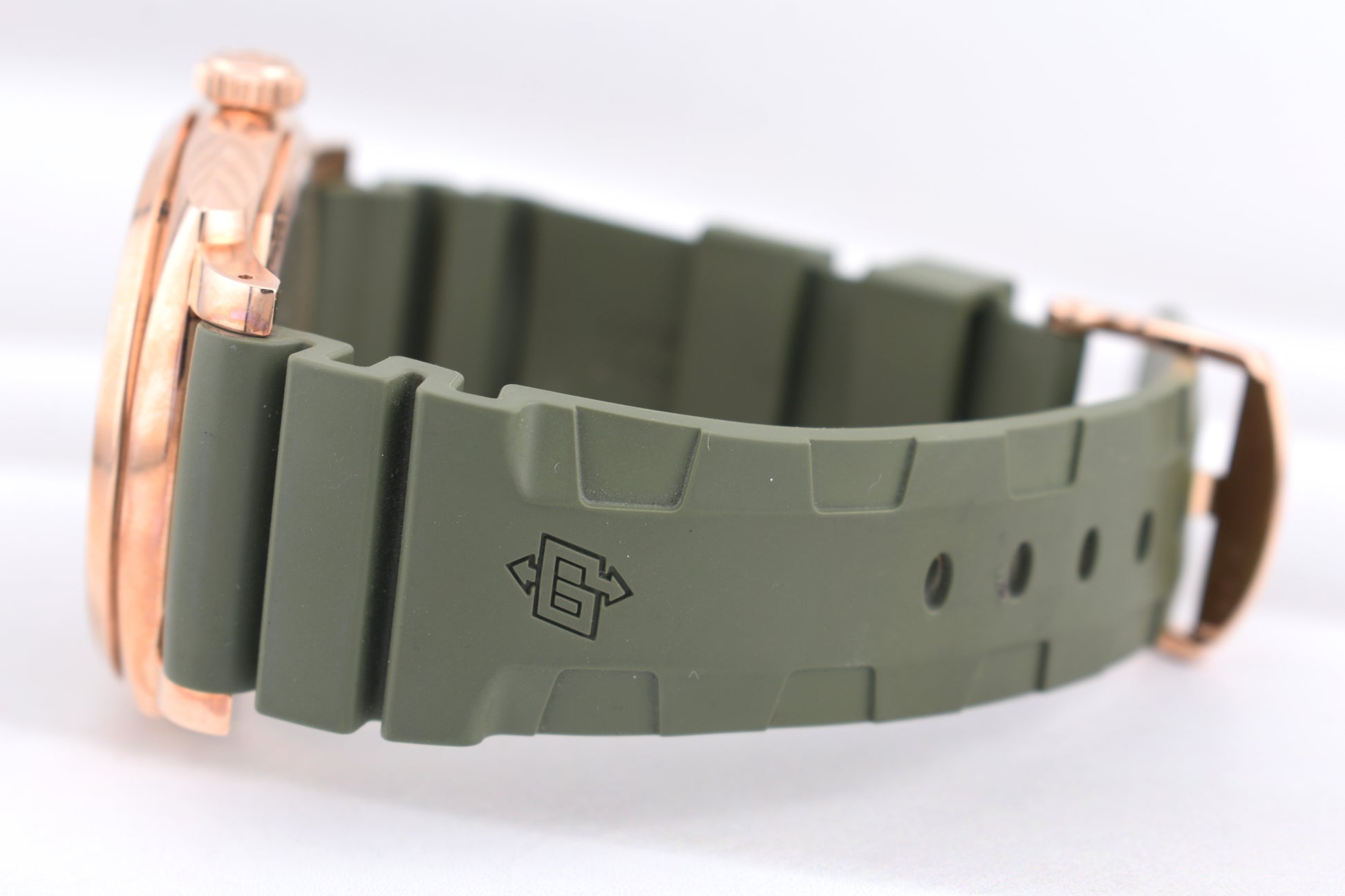 Panerai Radiomir 1940 Rose Gold on Green Rubber PAM00515 2017