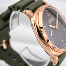 Panerai Radiomir 1940 Rose Gold on Green Rubber PAM00515 2017