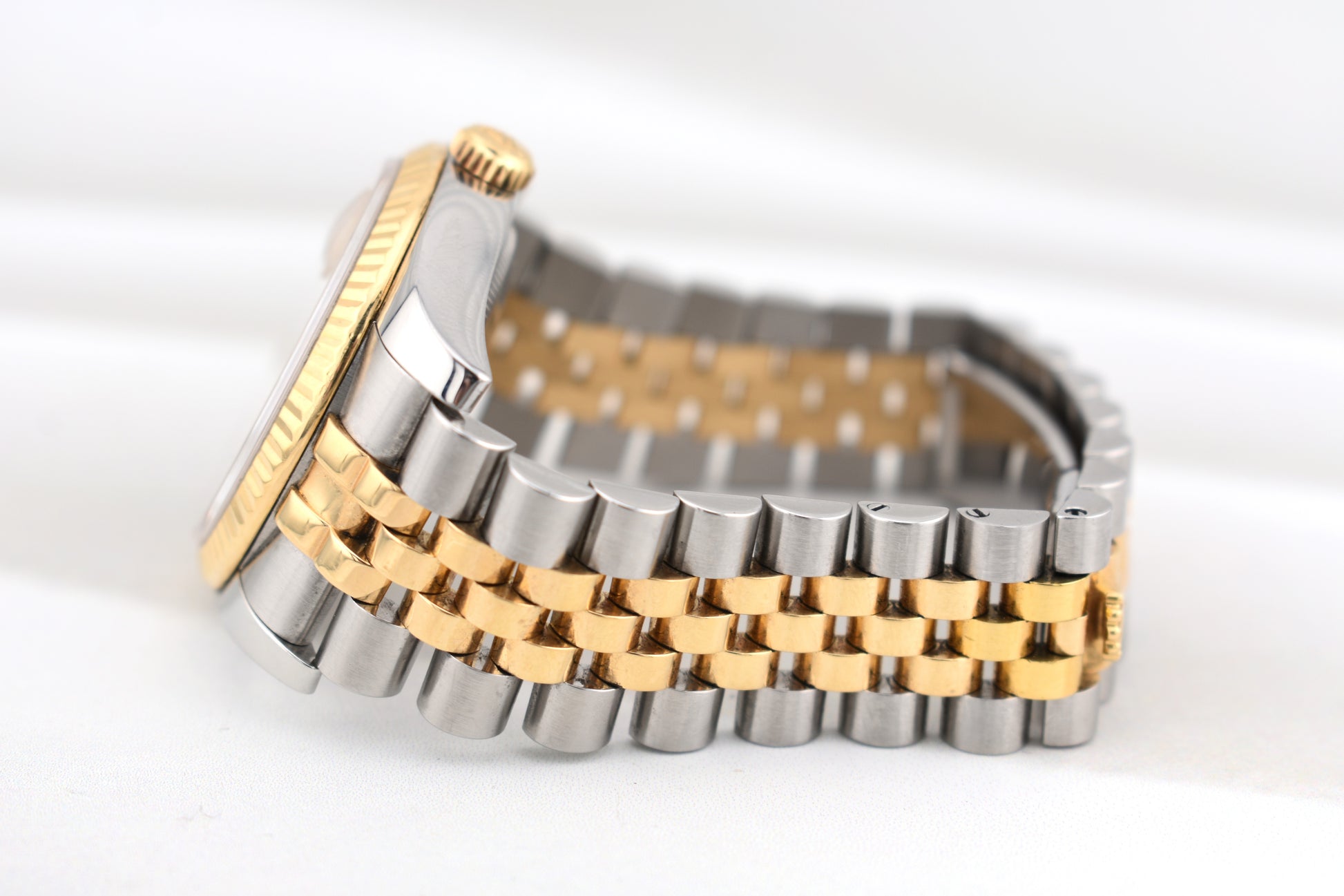 Rolex Datejust 36 Two Tone Champagne Diamond Dial Super Jubilee 116233 2013