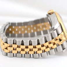 Rolex Datejust 36 Two Tone Champagne Diamond Dial Super Jubilee 116233 2013