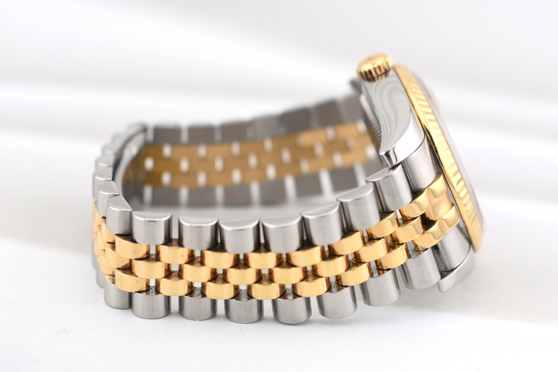 Rolex Datejust 36 Two Tone Champagne Diamond Dial Super Jubilee 116233 2013