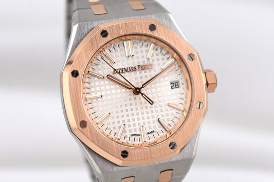 Audemars Piguet Royal Oak Selfwinding Pink Gold White Dial 15550SR 2024