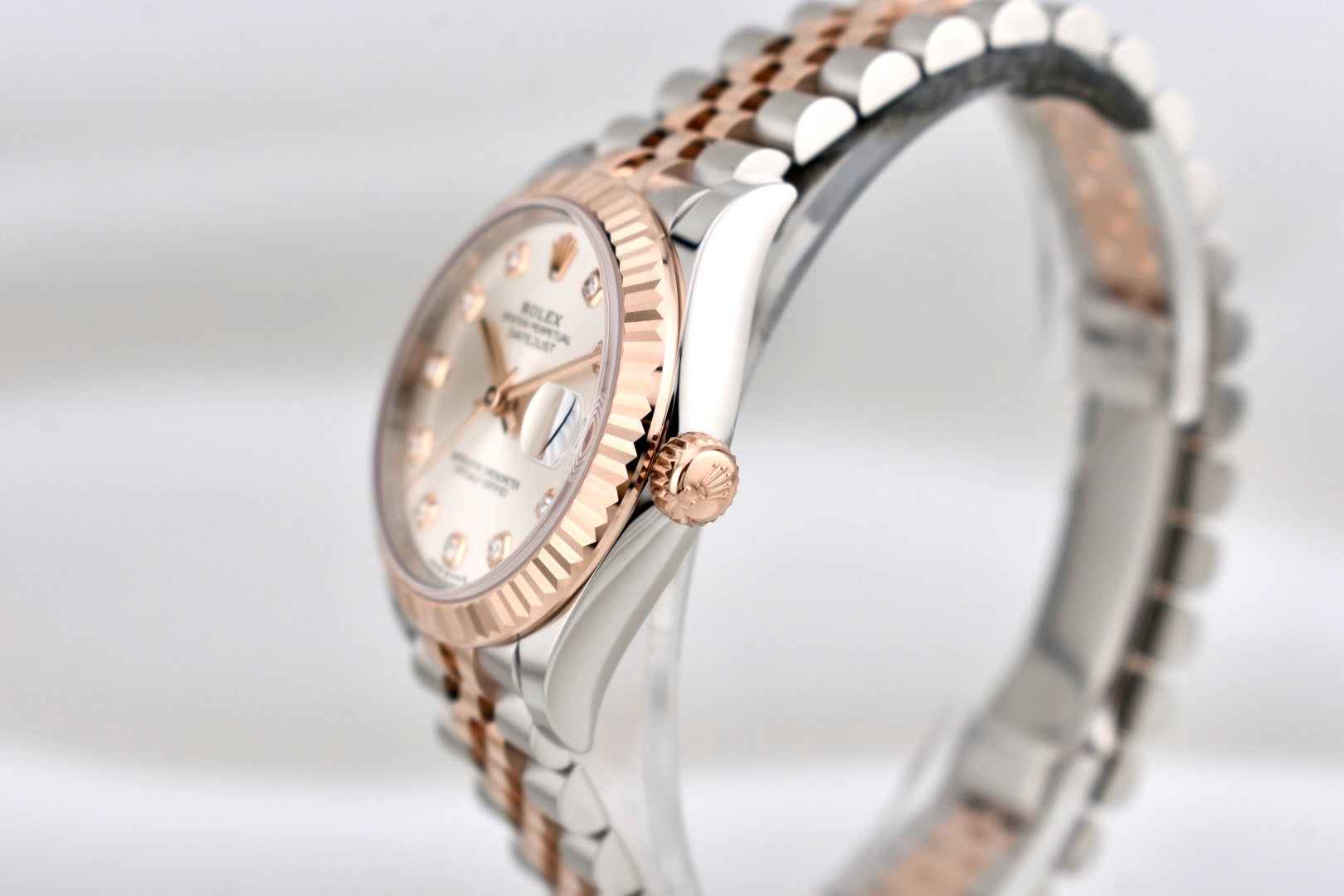 Rolex Datejust 31 Silver Diamond Dial Two Tone Rose Gold 278271 2025