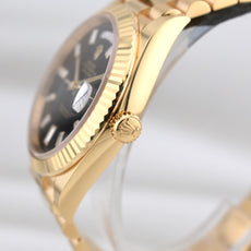 Rolex Day Date 40 Black Diamond Baguette Dial 228238 2025