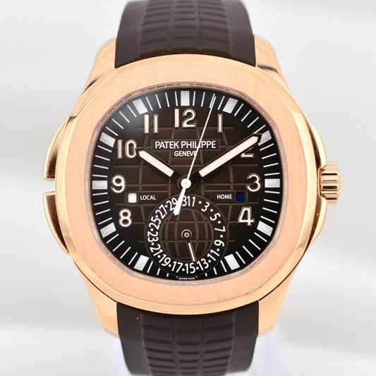 Patek Philippe Aquanaut Travel Time Rose Gold Chocolate Dial 5164R 2022
