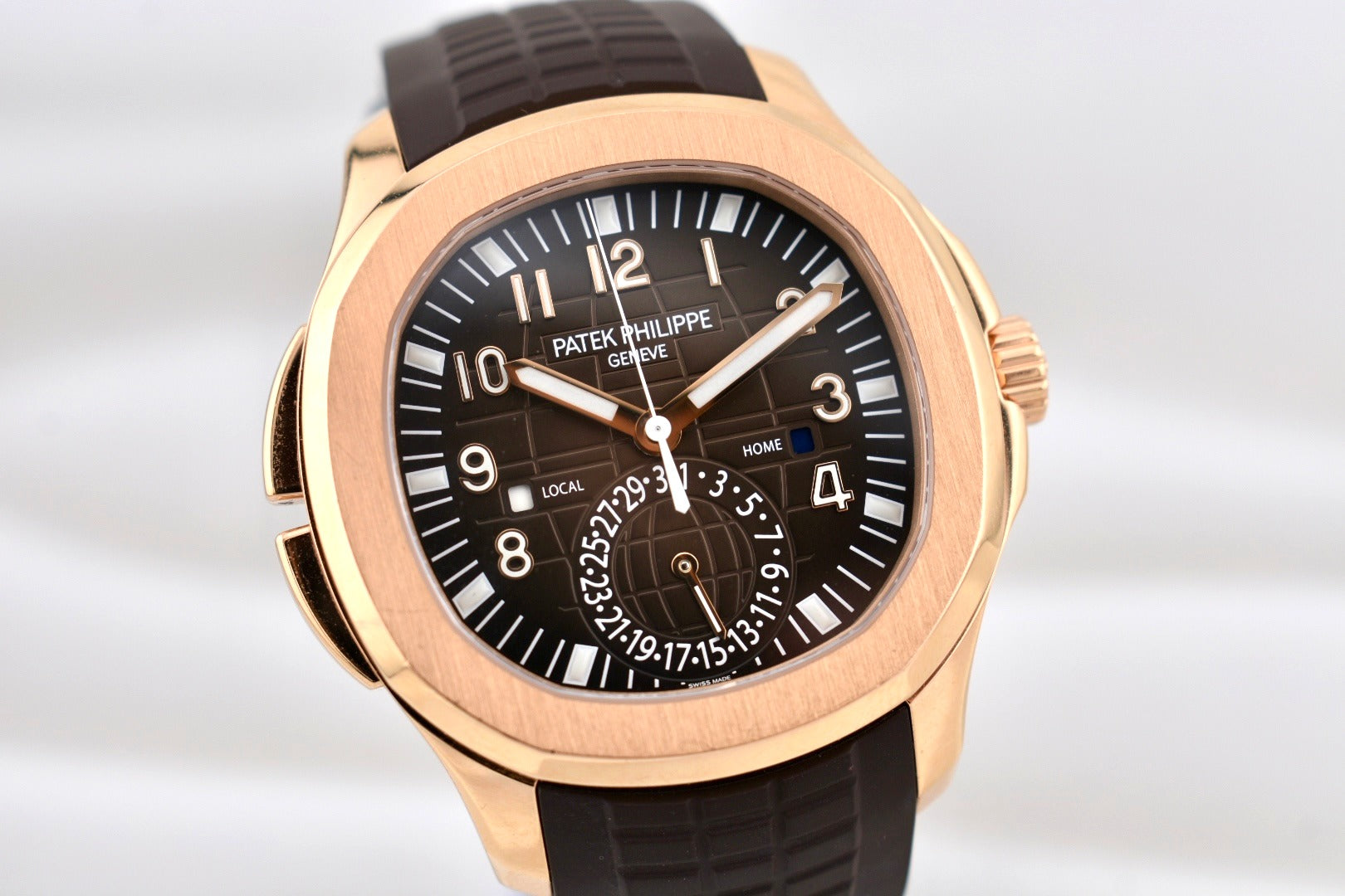 Patek Philippe Aquanaut Travel Time Rose Gold Chocolate Dial 5164R 2022