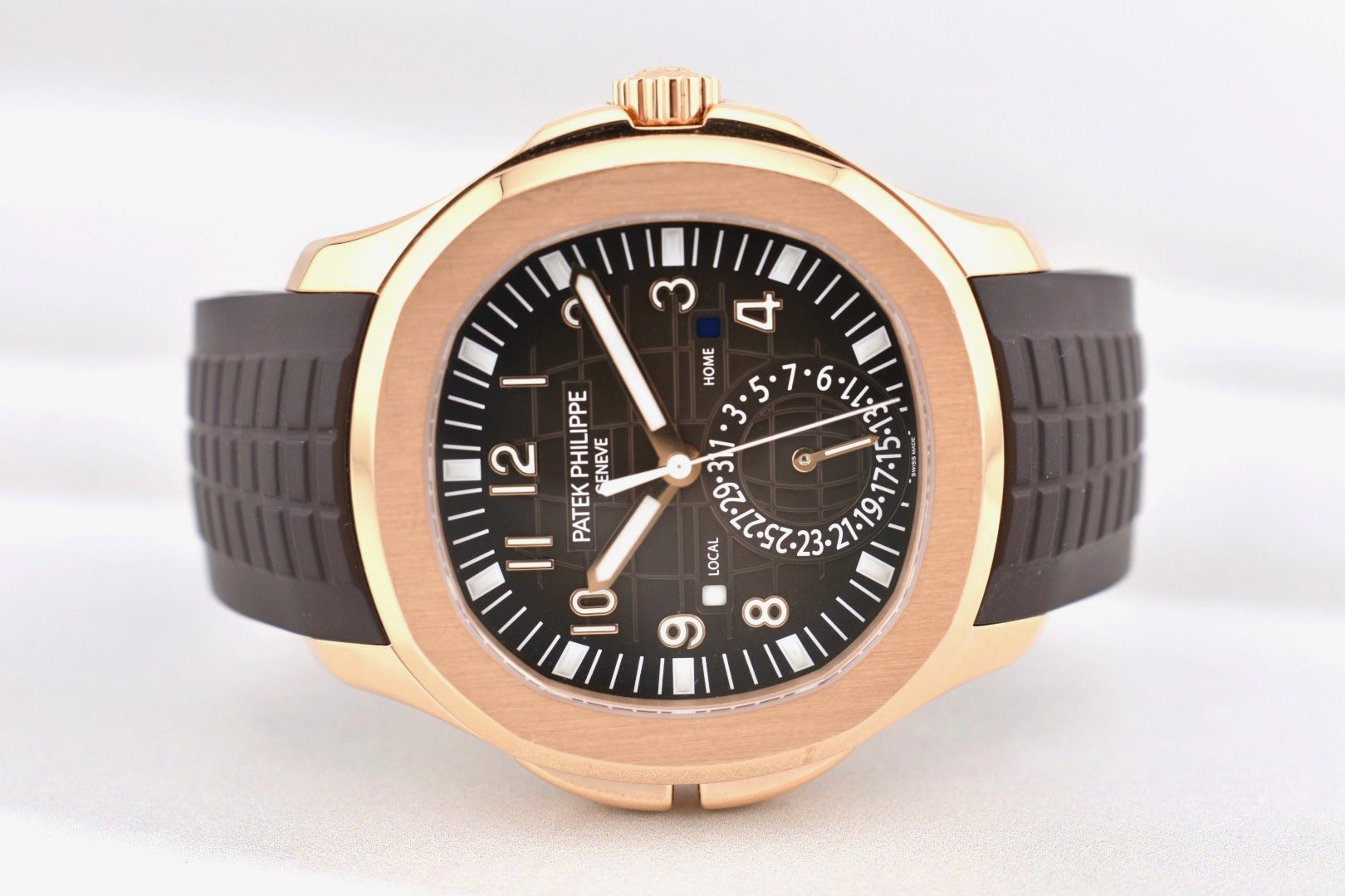 Patek Philippe Aquanaut Travel Time Rose Gold Chocolate Dial 5164R 2022