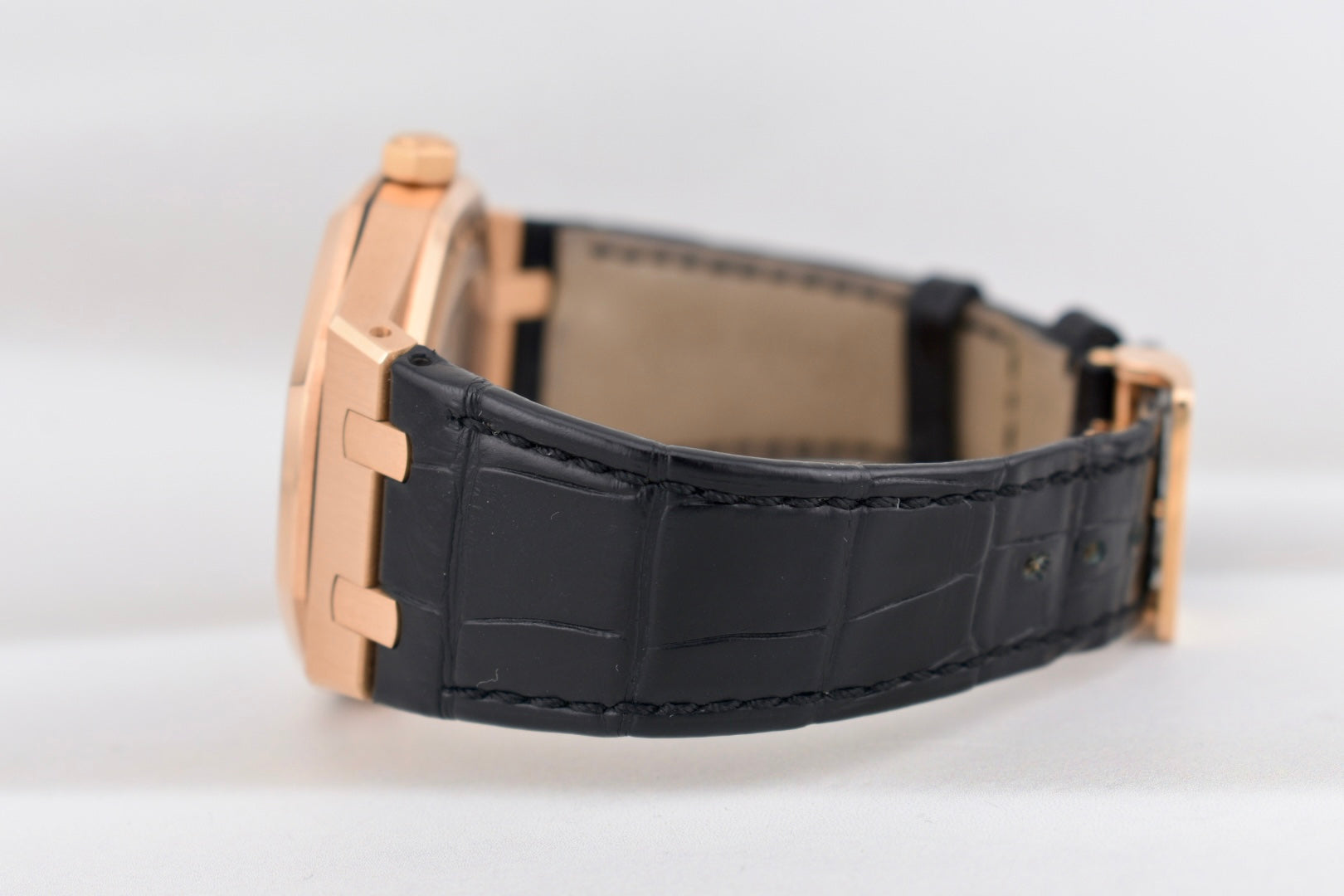 Audemars Piguet Royal Oak Selfwinding Black Dial Rose Gold 15400OR 2016