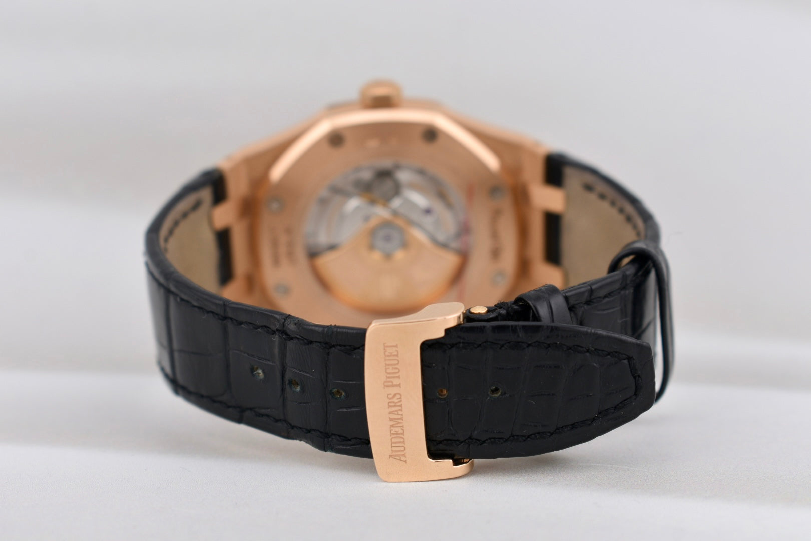 Audemars Piguet Royal Oak Selfwinding Black Dial Rose Gold 15400OR 2016