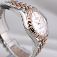 Rolex Datejust 31 Mother of Pearl Diamond Dial Two Tone Rose Gold 278271 2025