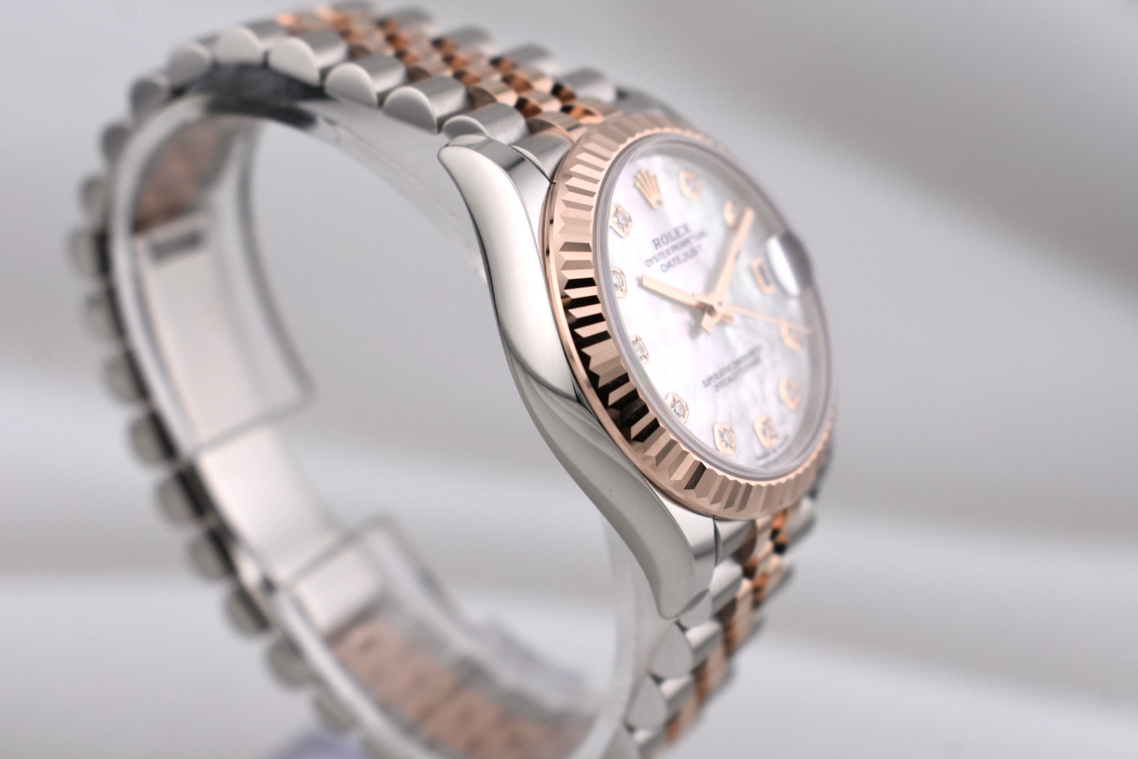 Rolex Datejust 31 Mother of Pearl Diamond Dial Two Tone Rose Gold 278271 2025
