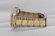 Rolex Datejust II Black Wimbledon Dial Two Tone Yellow Gold 116333 2014