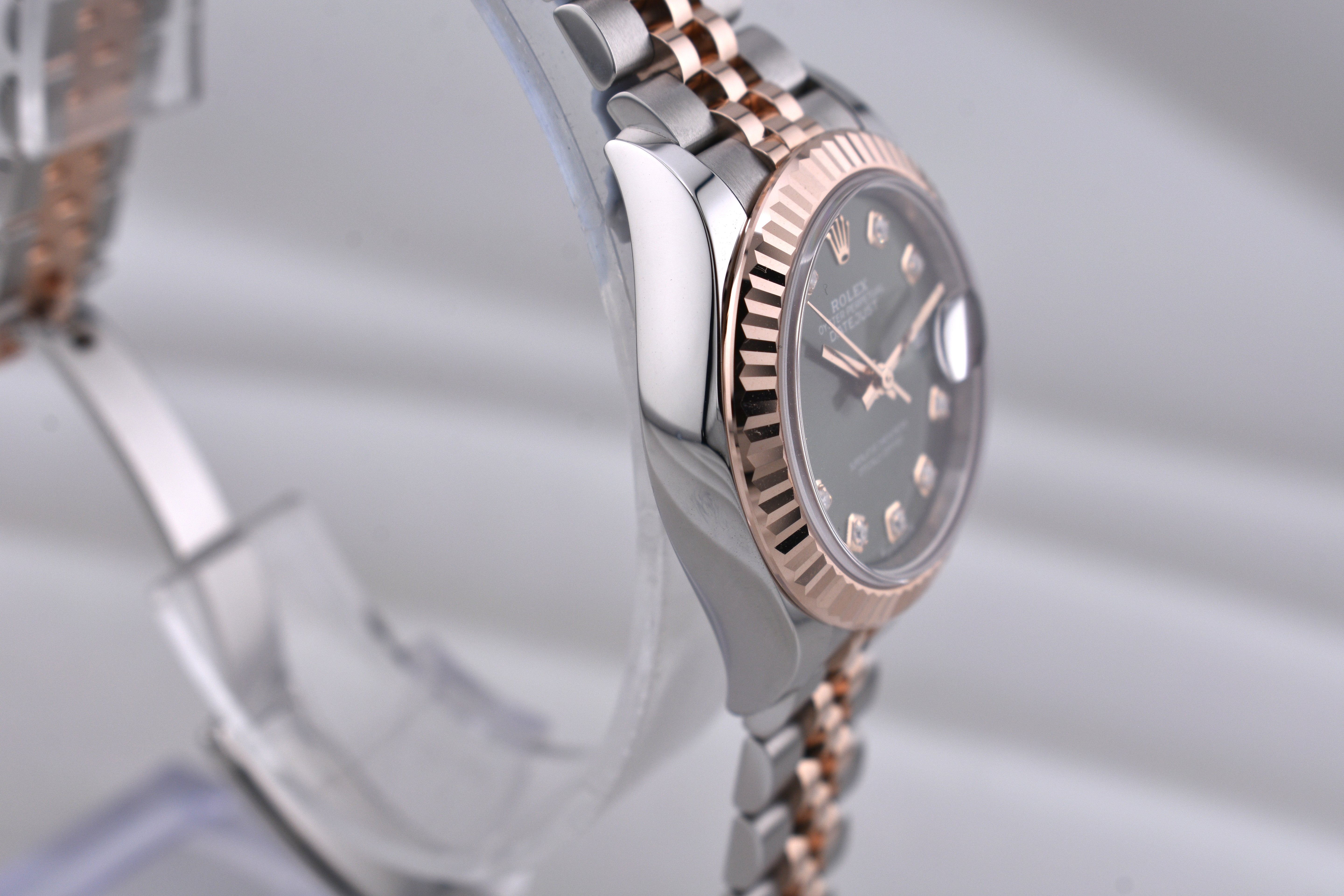 Rolex Lady Datejust 28 Two Tone Olive Diamond Dial 279171 2026
