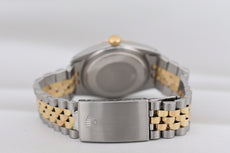 Rolex Datejust 36 Black Diamond Dial Two Tone Yellow Gold 16013 1982