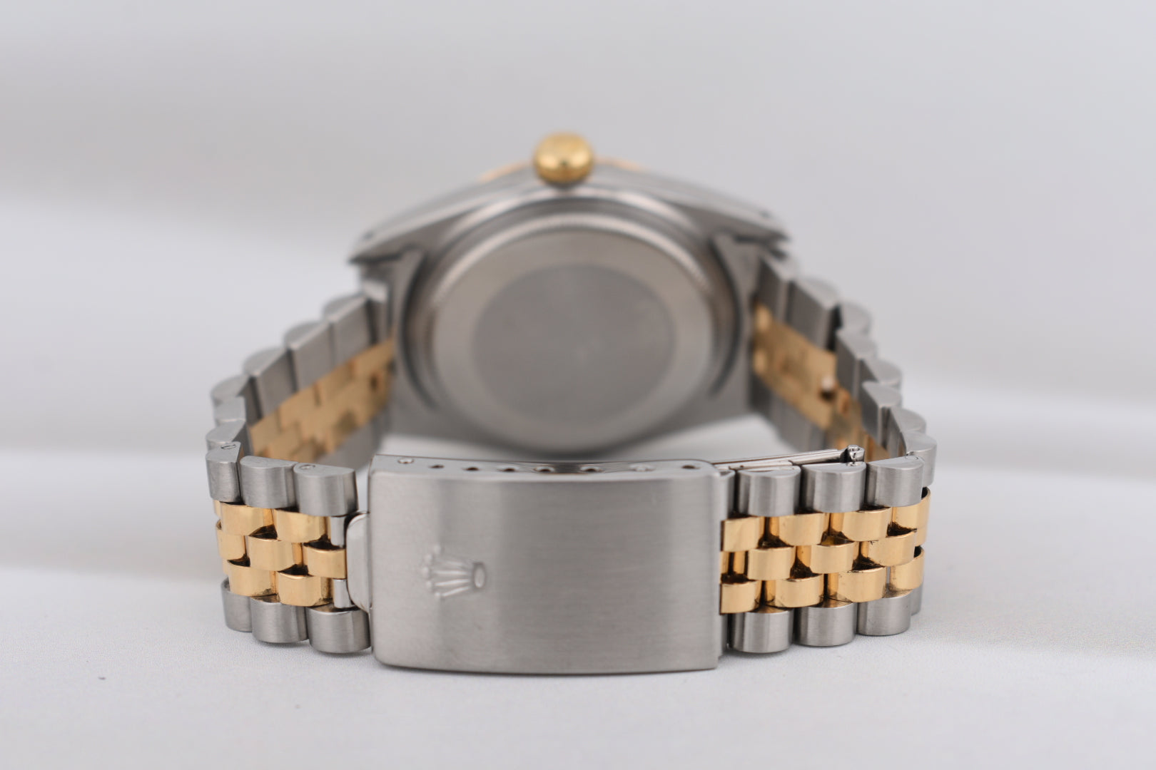Rolex Datejust 36 Champagne Diamond Dial Two Tone Yellow Gold 16013 1986