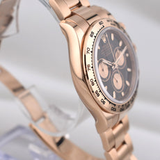 Rolex Cosmograph Daytona Rose Gold Black Index Dial 116505 2022