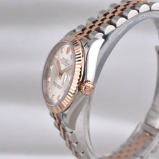 Rolex Datejust 31 Two Tone Rose Gold Silver Diamond Dial 278271 2026