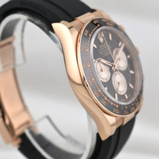 Rolex Cosmograph Daytona Black Dial Rose Gold Oysterflex 126515LN 2024