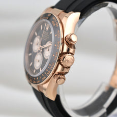 Rolex Cosmograph Daytona Black Dial Rose Gold Oysterflex 126515LN 2024