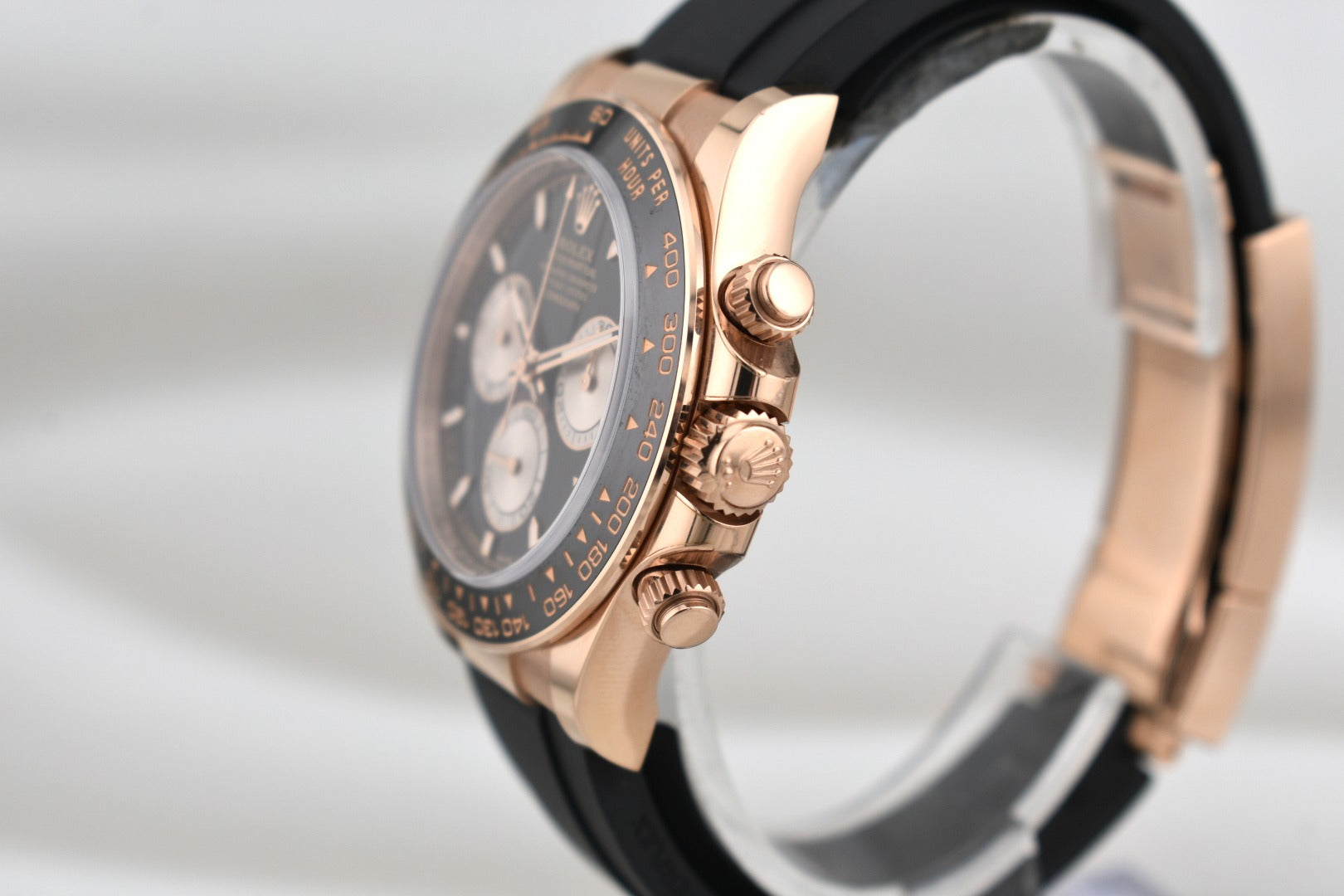 Rolex Cosmograph Daytona Black Dial Rose Gold Oysterflex 126515LN 2024