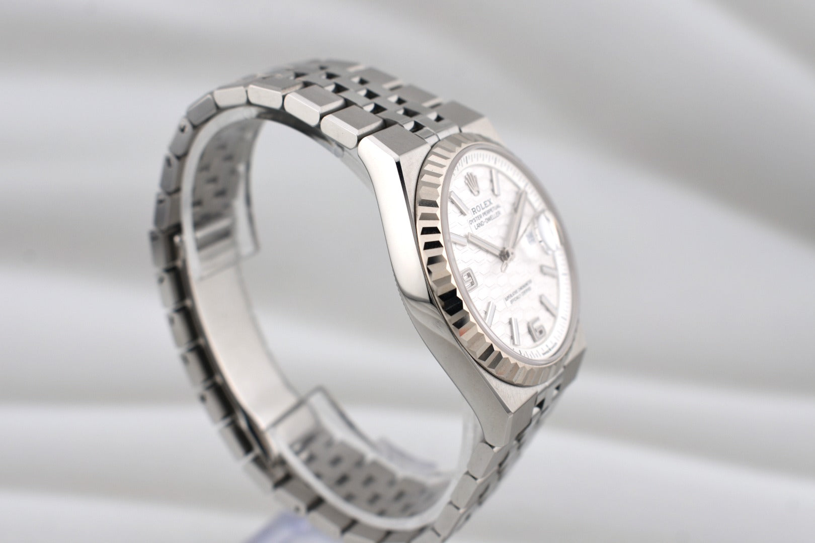 Rolex Land Dweller 36 White Honeycomb Dial 127234 2025
