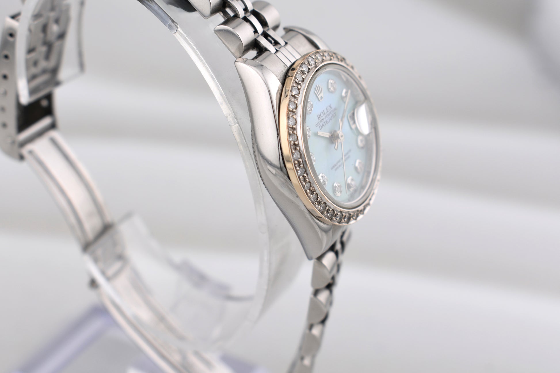 Rolex Lady Datejust 26 Ice Blue Diamond Dial 69174 1987