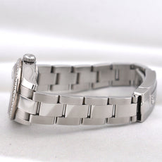 Rolex Lady Datejust 28 Mother of Pearl Diamond Dial Factory Diamond Bezel 179384RBR