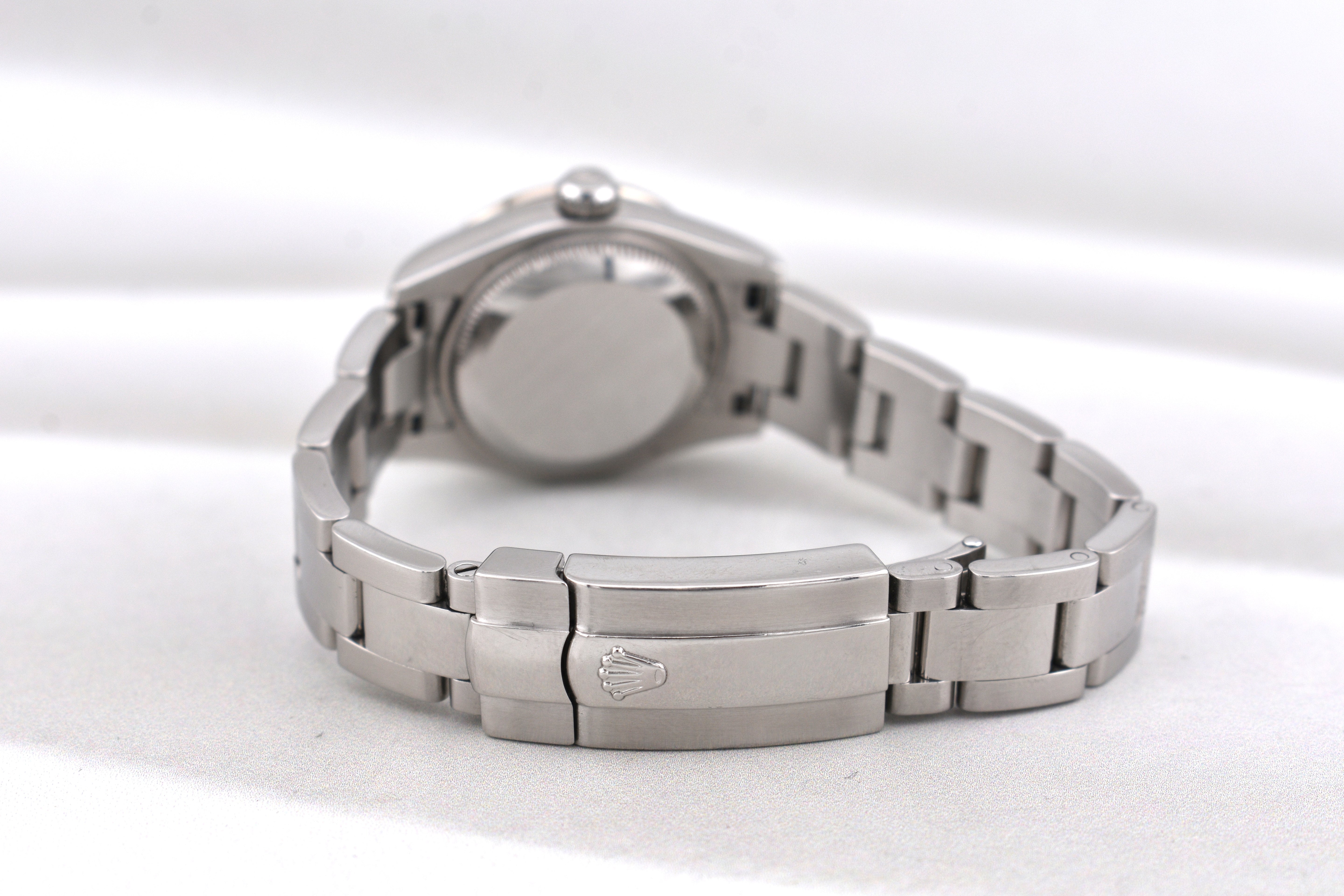 Rolex Lady Datejust 28 Mother of Pearl Diamond Dial Factory Diamond Bezel 179384RBR