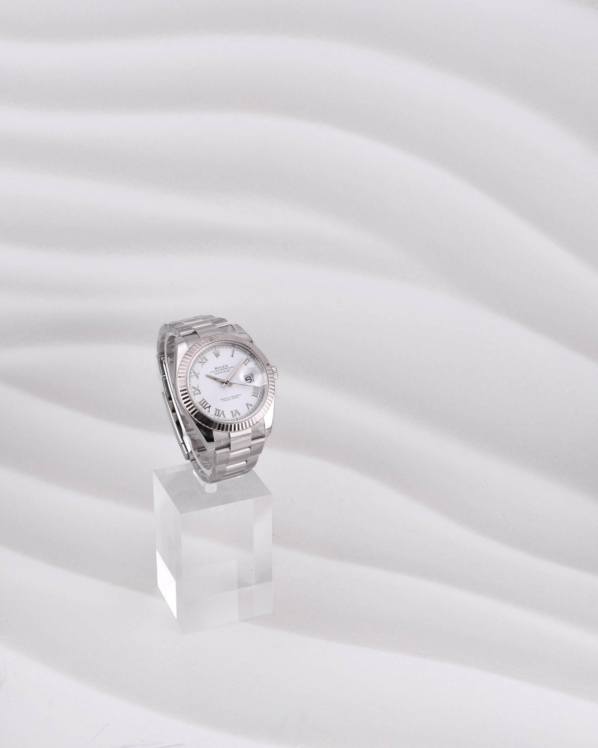 Rolex Datejust 41 White Roman Dial Oyster Band 126334 2025