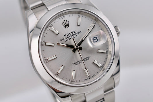 Rolex Datejust 41 Silver Index Dial 126300 2024
