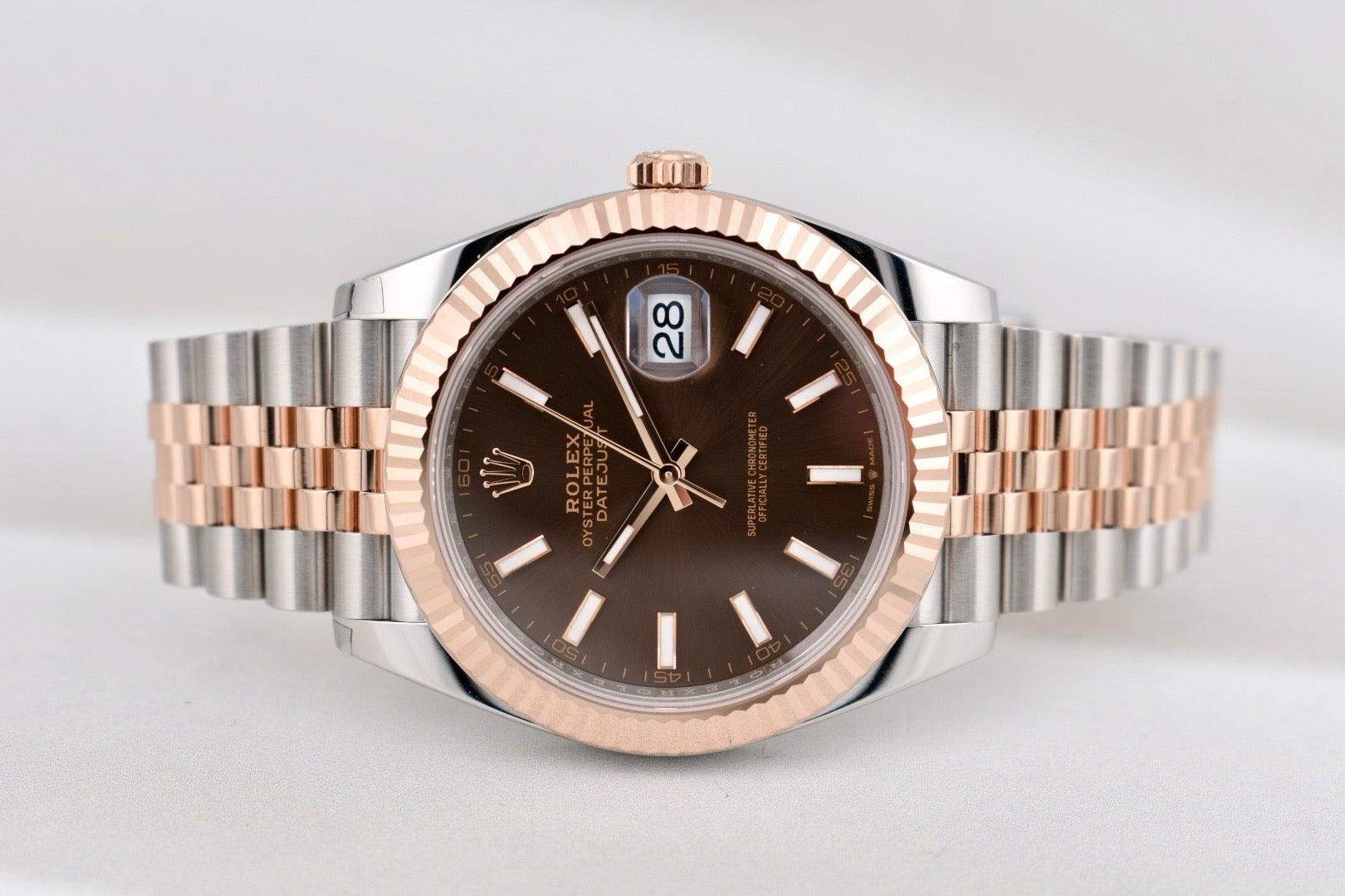Rolex Datejust 41 Two Tone Everose Gold Chocolate Dial 126331 2025