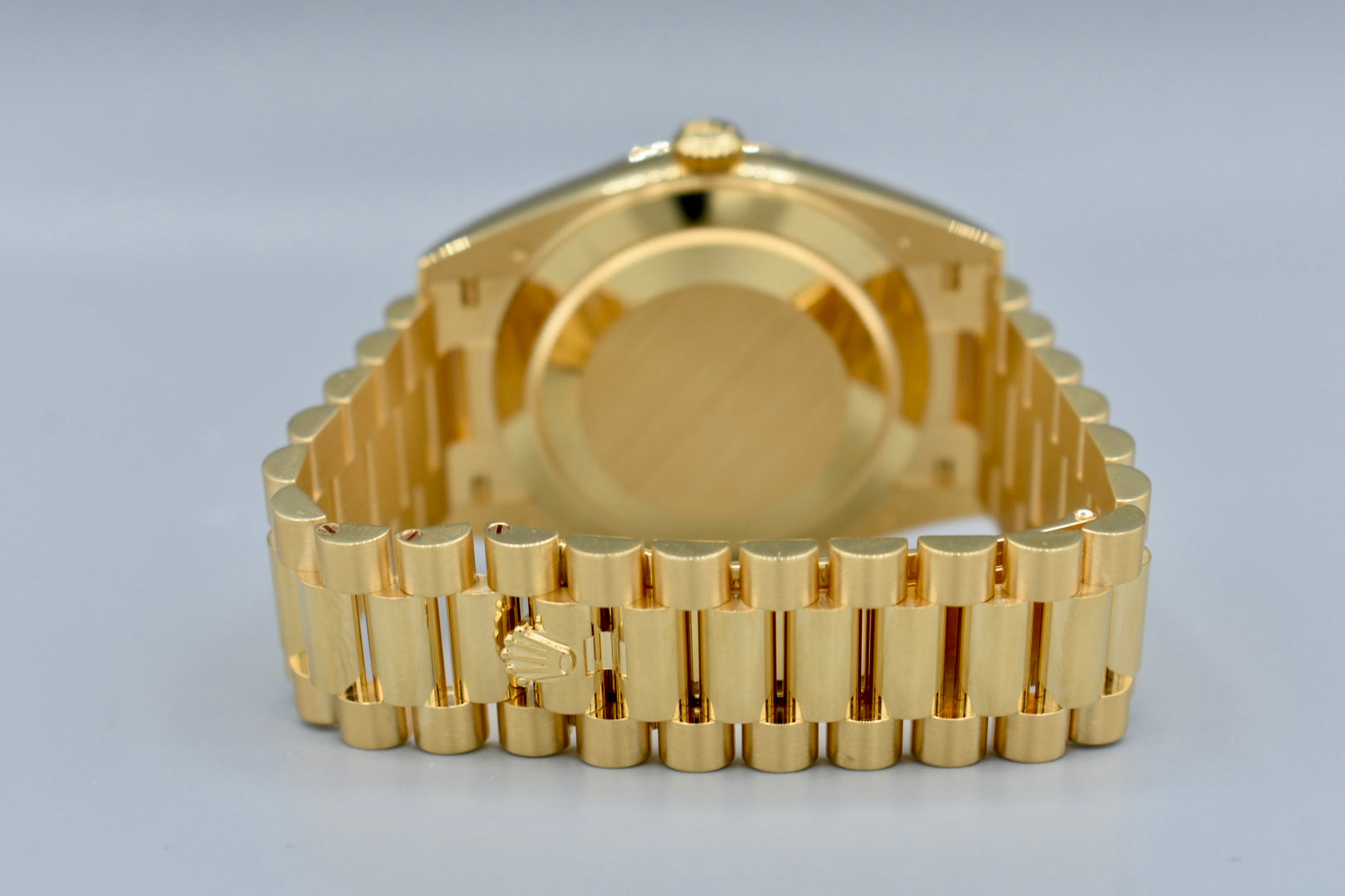 Rolex Day Date 40 Yellow Gold Mother of Pearl Baguette Diamond Markers 228238 2025