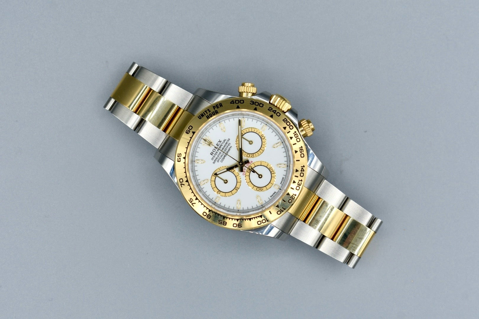 Rolex Cosmograph Daytona Two Tone Yellow Gold White Dial 126503 2024