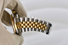 Rolex Datejust 36 Two Tone Yellow Gold White Roman Dial 16233 2000