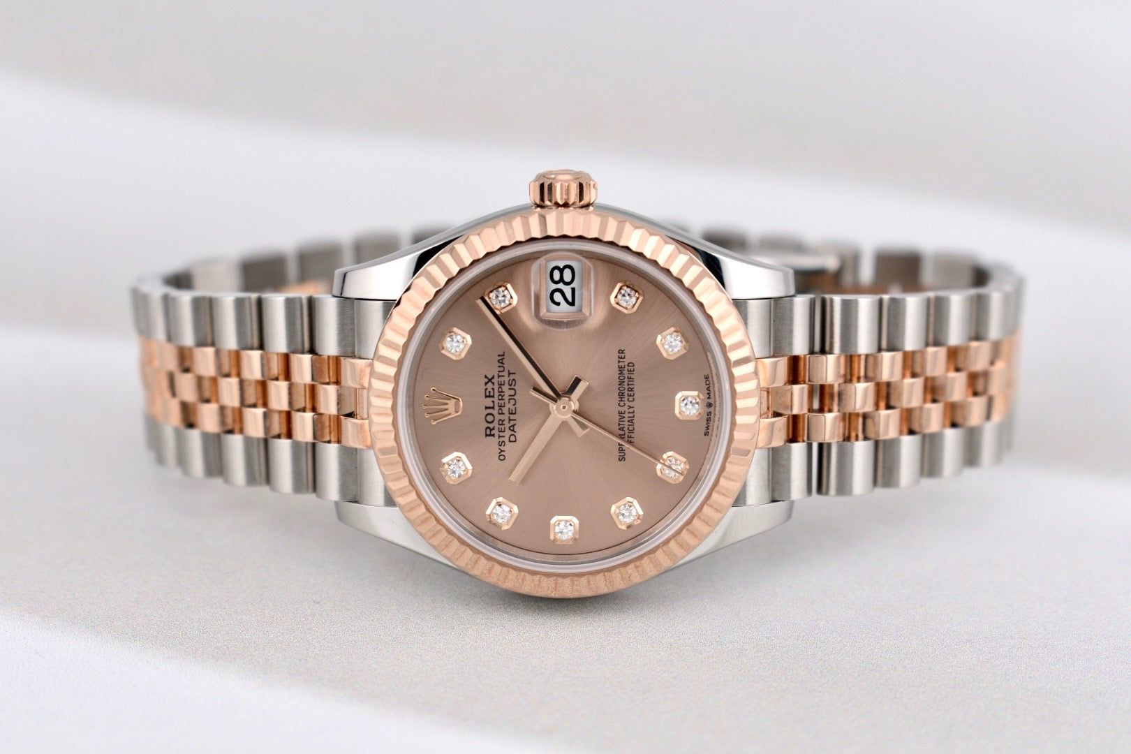 Rolex Datejust 31 Two Tone Everose Gold Pink Sundust Diamond Dial 278271 2025