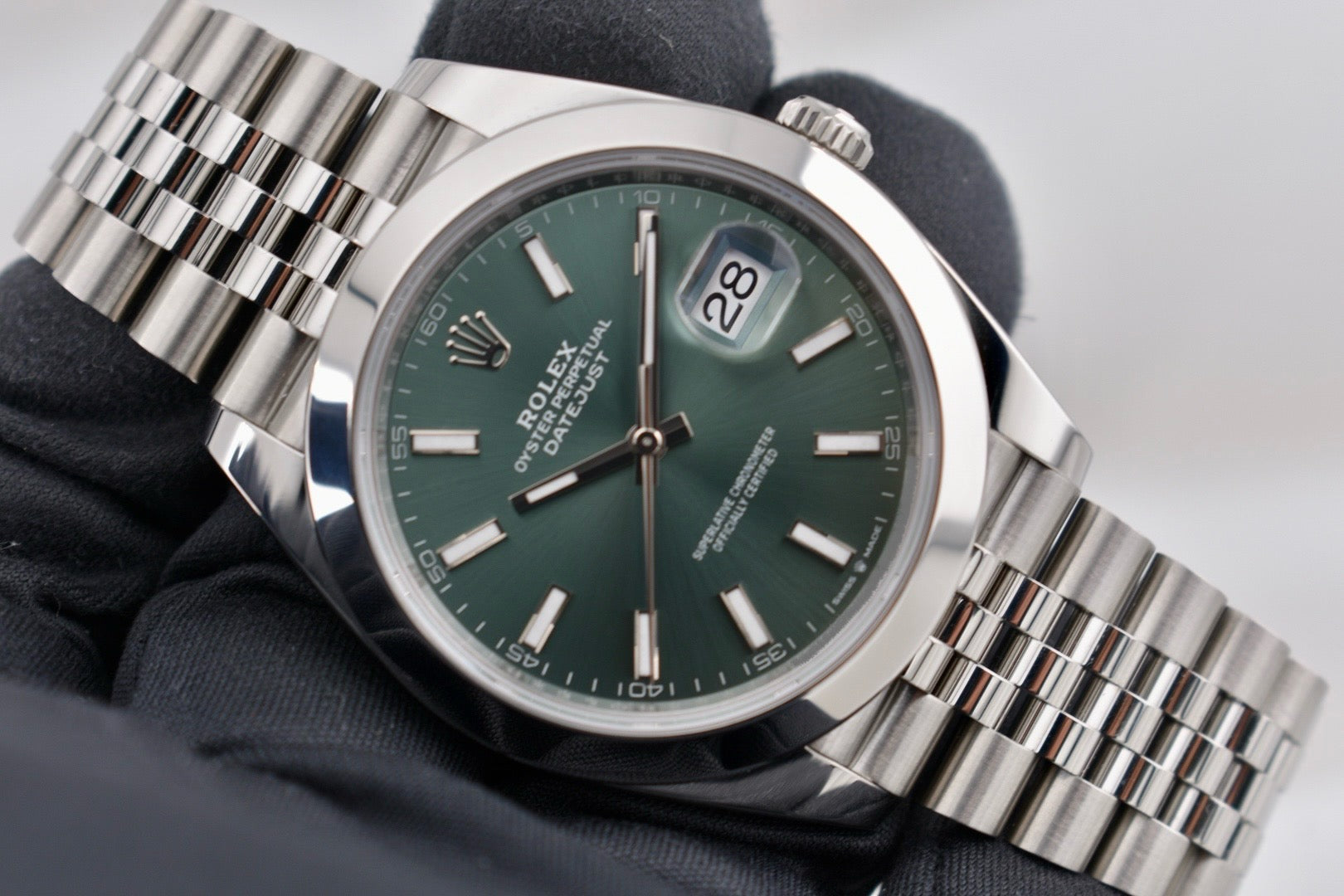 Rolex Datejust 41 Mint Green Index Dial 126300 2025