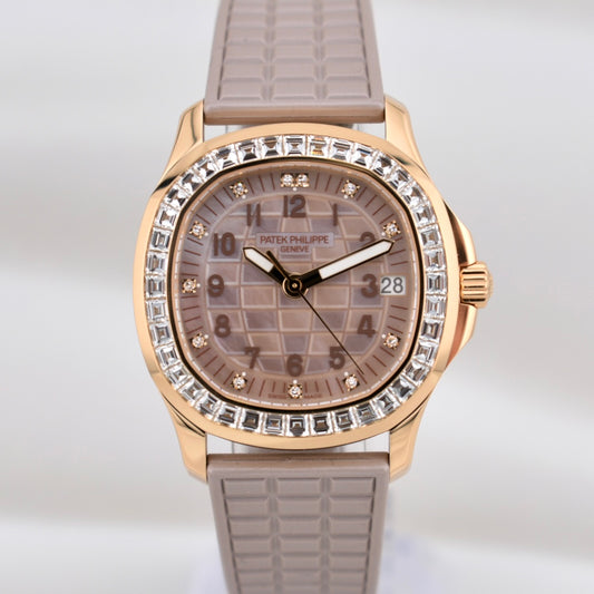 Patek Philippe Aquanaut Luce Mother of Pearl with Factory Baguette Diamonds 5072R 2025