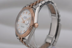 Rolex Datejust 41 Two Tone Everose Gold Mother of Pearl Diamond Dial 126331 2022