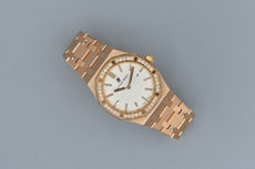 Audemars Piguet Royal Oak Selfwinding Rose Gold Factory Diamond Bezel 15551OR 2017