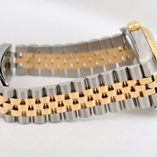 Rolex Datejust 36 Two Tone Yellow Gold Blue Vignette Diamond Dial 16233 1995