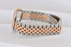 Rolex Datejust 31 Two Tone Everose Gold Factory Diamond Bezel Slate Dial 278381RBR 2023